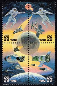 US #2634a Space Accomplishments Block of 4; MNH (2.40) (4Stars)