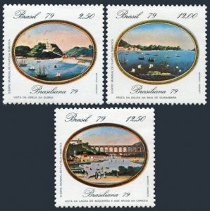 Brazil 1635-1637, MNH. Michel 1728-1730. Landscapes by Leandro Joaquim, 1979.