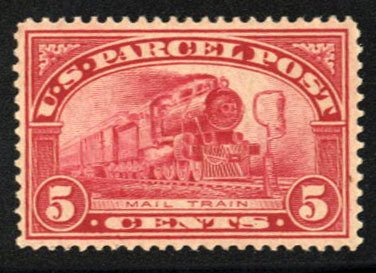 United States, Parcel Post #Q5 Cat$62.50, 1913 5c carmine rose, never hinged