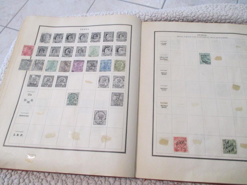 VEGAS - Battered 1928 Scott Album - OLD Stamps Incl China  >160 Photos! FE604