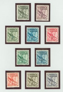 St. Pierre & Miquelon #J32-J41 Mint (NH) Single (Complete Set)