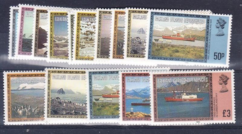 Falkland Islands Scott 1L38-1L50 (1984 date), 1L48a-1L52a Mint NH (Value $37)