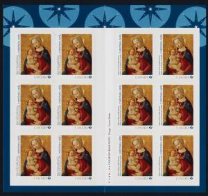 Canada 2955a Booklet MNH Christmas, Art, Paintings, Madonna