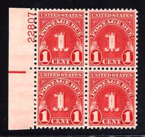 J80 Mint,OG,NH... Block of 4 with Plate#... Wet