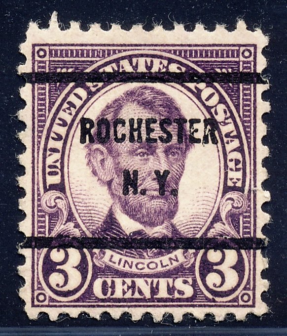 Rochester NY, 635-61 Bureau Precancel, 3¢ Lincoln