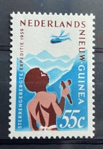 (310) NETHERLANDS NEW GUINEA 1959 : Sc# 38 HELICOPTER EXPEDITION - MNH VF