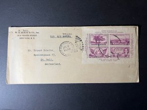 1936 USA Cover New York NY to St Gall Switzerland via SS Bremen Philatelic