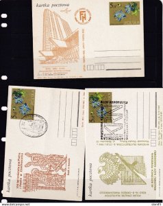 Poland 10 Postal Stationary Cards Special cancel 16114