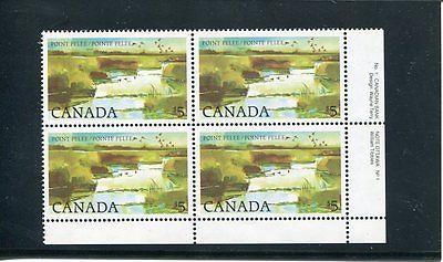 Canada  #937 $5 Pelee  Plate Block   Mint  VF NH   -  Lak...