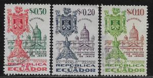 ECUADOR SC# 555-57  FVF/U