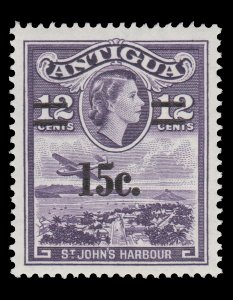 ANTIGUA ISLAND STAMP 1965. SCOTT # 152. UNUSED.