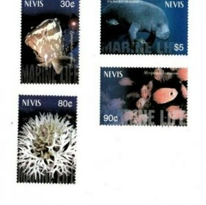 Nevis - 2003 -  Marine Life  - Set of Four   - MNH