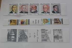MEXICO SETENET STRIP LOT - 3 DIFF 1306a, 1321a AND 1297a ALL NH