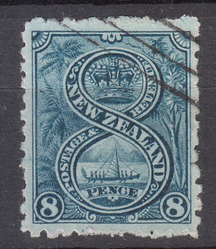 New Zealand - 1899 Maori Canoe 8p Sc# 94 (9218) 