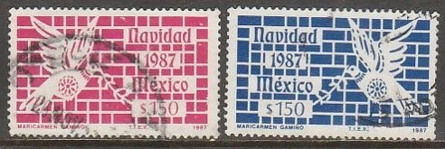 MEXICO 1523-1524, CHRISTMAS SEASON. USED. VF.