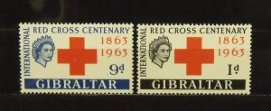 15637   GIBRALTAR   MNH # 162, 163             CV$ 6.25