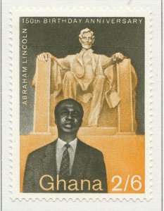 1959 GHANA 2s6d MH* Stamp A4P41F40142-