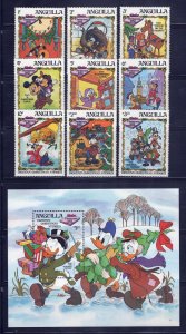 Anguilla 547-556 MNH Disney Dickens Christmas Stories ZAYIX 0701M0053