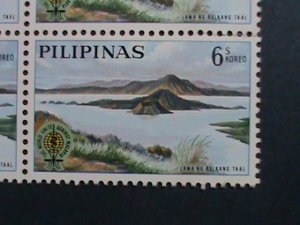 ​PHILIPPINES-1962-SC#868-9-WHO DRIVE TO ERADECATE MARALIA-MNH BLOCKS- VF