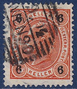 Austria - 1901 - Scott #74a - used - WIEN 90 pmk