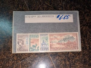 Southern Rhodesia #74-78 MNH