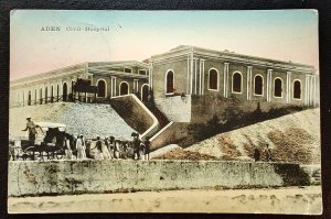 Yemen (1906) Old postcard of the Aden Civil Hospital.