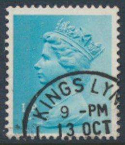 GB  Machin ½p X841 2 bands  Used SC# MH22  see scans & details