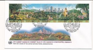 D171953 City Summit Habitat II FDC United Nations New York Bureau