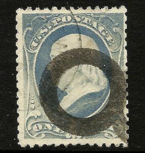 USA [MC1] Classic Fancy Cancel = SON Solid Letter 'O'