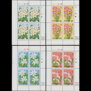 TUVALU 1978 - Scott# 92A-5A Wild S/S Flowers NH