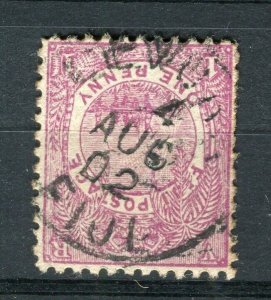 FIJI; 1900s early pictorial issue fine used 1d. value