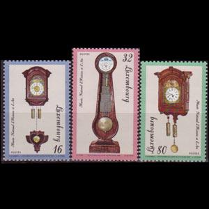 LUXEMBOURG 1997 - Scott# 975-7 Clocks Set of 3 NH