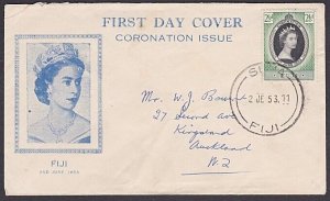 FIJI 1953 QEII Coronation commem FDC.......................................A1898