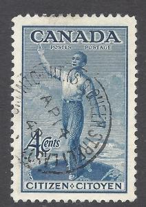 Canada 1947 #275 Used
