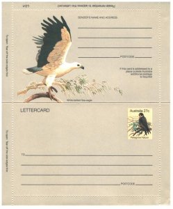 Australia 1982 Peregrine Falcon Lettercard - Unused - Gum adhesion on the edges