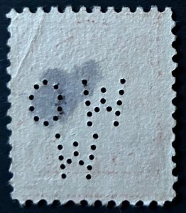 US 509 used w/perfin “WOW”