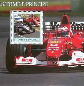 S. TOME & PRINCIPE 2003 - Formula I s/s. Scott Code: 1551