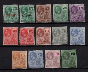 Montserrat KGV mint collection to 1/- WS37044