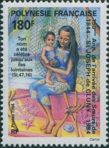 French Polynesia 1994 SG698 180f Sister Germaine Bruel and Child MNH