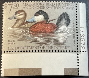 U.S.# RW48-MINT/NEVER HINGED---FEDERAL DUCK STAMP-PLATE # SINGLE---1981