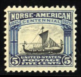 United States, 1910-30 #621 Cat$19, 1925 5c dark blue and black, never hinged