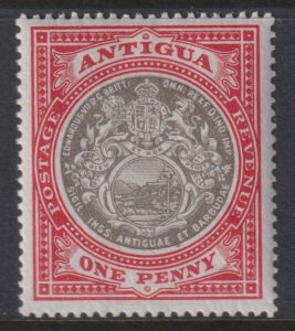 1909 Antigua Seal of the Colony 1p Blue Paper MLH Watermark 1 Sc# 22a CV $92.50