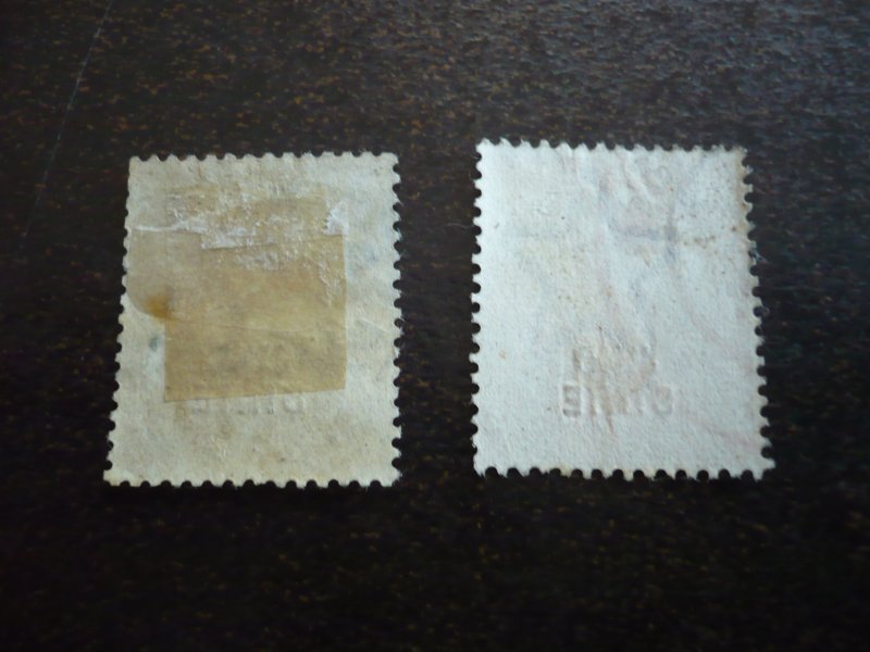 Stamps - Indian Convention State Jhind-Scott#88,90 - Used Part Set of 2 Stamps