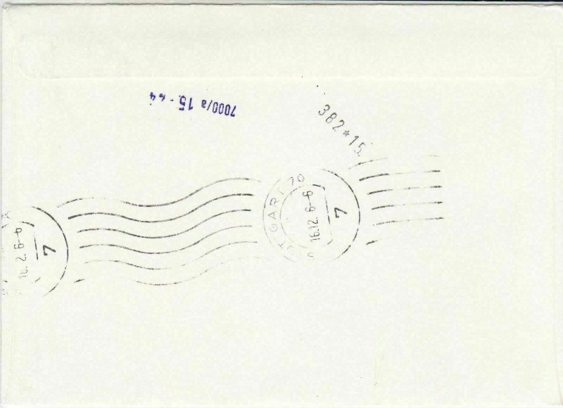 Liechtenstein 1976 House Slogan Cancels Exp Regd Multi House Stamp Cover Rf30017