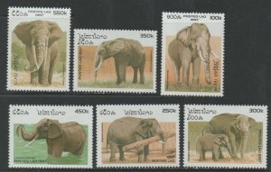 1997 Laos 1584-1589 Elephants  8,50 €