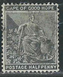 Cape of Good Hope 33 SG 28 Used Hinged VF 1875 SCV $3.25