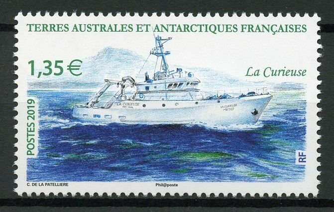 FSAT TAAF 2019 MNH La Curieuse Research Ship 1v Set Ships Boats Nautical Stamps