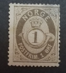 NORWAY Scott 35 Unused Mint MH Stamp T4704