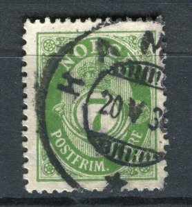 NORWAY; 1890s early classic 'ore' type used Shade of 7ore. + fair Postmark