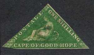 CAPE OF GOOD HOPE 6a FINE USED DARK GREEN 1 SHILLING